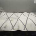 Homie Living bath mat, bath mat, cuddly soft pile, non-slip and washable, I San Bosa I, Beige Grey, 31.50"×44"