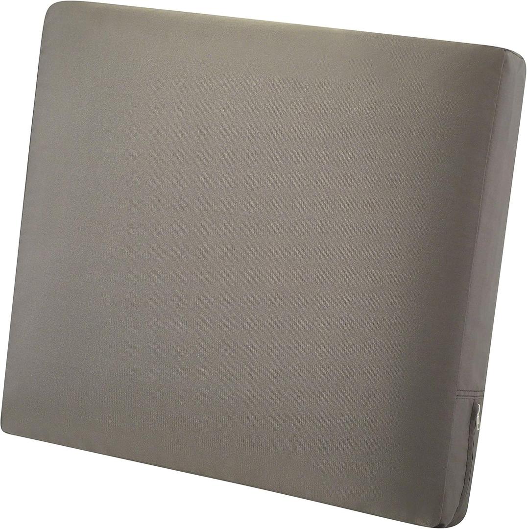 Classic Accessories 62-028-TAUPE-EC Ravenna Back Cushion, 25"W x 22"H x 4"T, Dark Taupe, Outdoor Loveseat Cushions