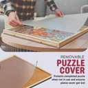 1000 Piece Rotating Puzzle Board with Drawers and Cover - 4 Drawers, Wooden Jigsaw Puzzle Table | 30 X 22| Jigsaw Puzzle Board - Portable Puzzle Tables for Adults and Kids by Beyond Innoventions