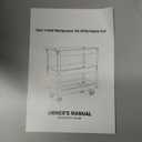 Torin APTC302B Steel Tool Service Push Cart with 3 Shelves and 200 lb Capacity, Red