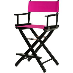 Casual Home 220-02/021-30 Director Chair 24" - Counter Height BlackFrame/Magenta Canvas