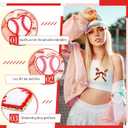 Chunyin 40 Pcs Baseball Patches Self Adhesive Chenille Letter Number Iron on Patches Embroidered Game Day Sports Patch, 26 A-Z Letters, 0-9 Number for Clothing Hats Bags Sewing Decoration