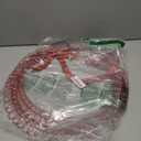 2 Pcs Christmas Photo Holder Display 17" Metal Wreath Xmas Card Holder Display Wall Hanging Decoration with Bow Wire Loop for Greeting Card Picture Insert Holiday Wall Decor(Red)