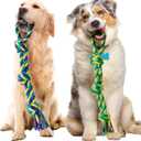 SHARLOVY Dog Rope Toy for Medium Dogs, 2 Pack Heavy Duty Dog Chew Toys for Aggressive Chewers, Interactive Tug of War Dog Toys for Medium to Large Breed