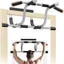 Yes4All Heavy Duty Wall Mounted Pull Up Bar, Over Door Pull Up Bar for Doorway, Multi Grip Chin Up Bar, Sturdy Strength Training Bars & Durable Gym Bar for Home Exercise