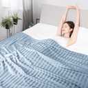 Elegear Revolutionary Cooling Blanket Twin, Absorbs Heat to Keep Body Cool for Night Sweats, Double Sided Arc-Chill3.0 Cooling Fiber Q-Max>0.5, Lightweight Summer Cold Blankets for Sleeping 59“ x 79”