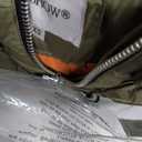 Women's Winter Thickened Down Jackets Long Down Coats Warm Parka With Hood (Colorblock-mung Bean&dry Yellow), XS