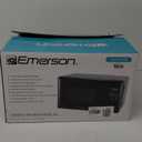 Emerson MW7302B Compact Countertop Microwave Oven with Touch Control, LED Display, 700W, 10 Power Levels, 6 Auto Menus, Glass Turntable and Child Safe Lock, 0.7 Cu., Ft. Black