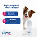 My Pet & Me Foldable Dog Water Bottle Portable - 550ml/18.5oz - Water Bottle for Dogs with Foldable Drinking Bowl, Leakproof, Compact, Lightweight & Durable Hydration Solution On-The-Go