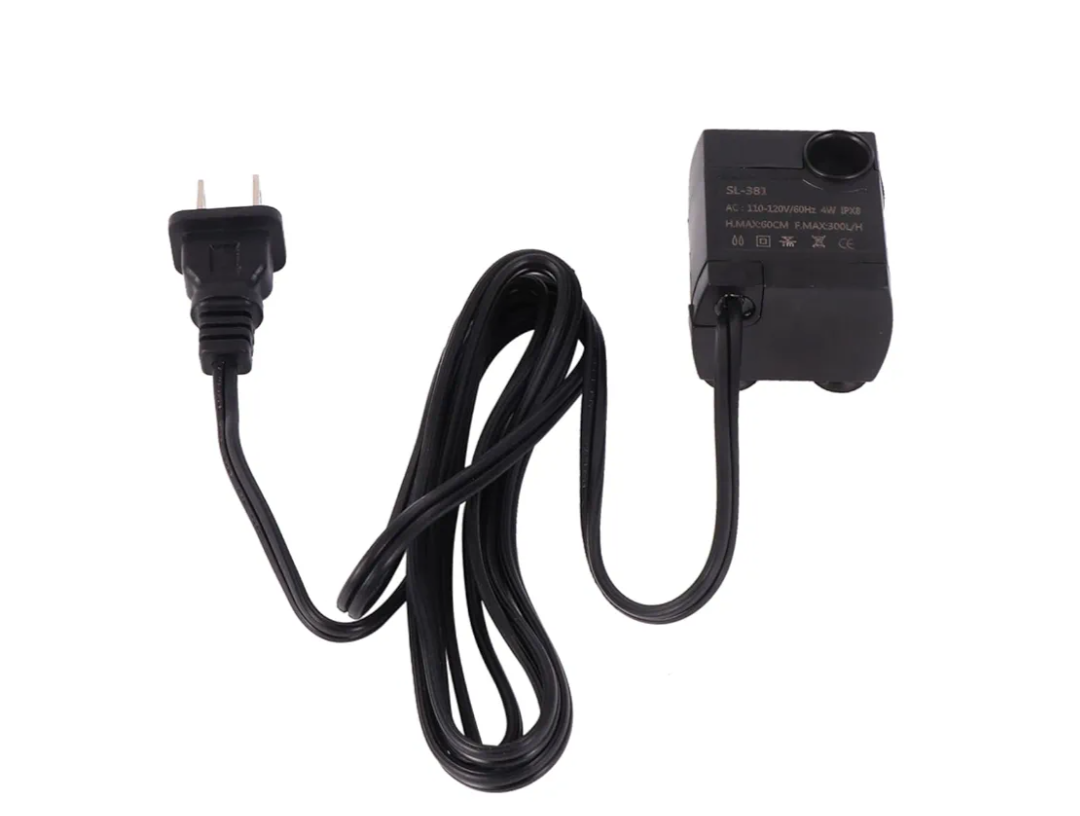Mini Quiet Submersible Water Pump for Fountains and Aquariums Rate Material Energy-saving Design Low Noise Easy to Clean with Us Black