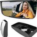 Lower Driver Side Mirror Replacement for Chevy Express 2500 3500 Van/GMC Savana 2500 3500 2003-2017, Chevrolet Express 1500/Savana 1500 Van 2003-2014 - Left Side View Convex Mirror Glass