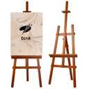 DJAR Wooden Painting Art Easel Stand for Adults, Tool-Less Assembly, Walnut