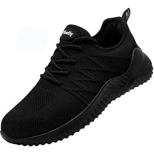 Tinefiy Steel Toe Shoes for Women Lightweight Comfortable Slip Resistant Safety Work Sneakers Cushion Puncture Proof Shoes Indestructible Shoe
 6.5 for men and 8.5 for women