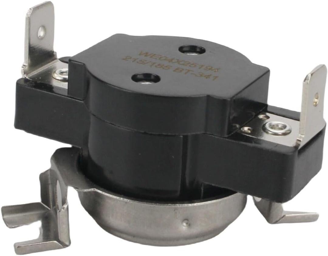 WE04X25194 Dryer thermostat (215/185) Replacement Part fit for GE GTD42EASJ2WW GTX22EASK0WW GTX33EASK0WW TD45EASJ2WS GTX52EASP0WB NTX62E8ST0WW GTX65EBSJ0WS GTD42EASJ0WW