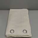 NICETOWN Natural Linen Curtains 84 inch Long 2 Panels Set, Grommet Top Thick Linen Burlap Semi Sheer Vertical Drapes Privacy Assured with Light Filtering for Bedroom/Living Room, W55 x L84