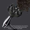 2 x Diffuser Attachment for Hair Dryer, Blow Dryer Nozzle-Specific Hair Diffuser for Curly Hair and Natural Wavy Hair, Suitable for Hair Dryers 4.0-4.4cm (Black)