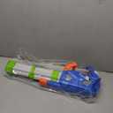 Gatling Electric Water Gun, 1500cc Squirt Water Pistol Toy Powerful Water Blaster 50-55 Feet Range, Automatic Super Water Soaker for Kids Summer Outdoor Swimming Pool Beach Party,Blue