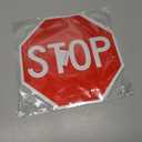 2-pack Stop Signs Red Stop Signage Aluminum Traffic Sign Warning Sign with 2 Pre-drilled Mount Holes, 30 X 30 cm