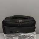 3 Ring Zipper Binder Bag for 700+ Sheets Capacity Detachable Backpack Straps & Shoulder 14 Inch Laptop for School and Office(Black)