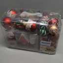 SHareconn 86pcs Christmas Tree Balls Ornaments, Shatterproof Plastic Decorative Baubles for Christmas Tree Decorations, Holiday Wedding Party Decoration, Festive Ornaments, Red White