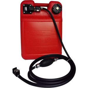 DEF Portable Boat Fuel Tank, 6gal - 24L Outboard Marine Portable Fueling Tank with Hose Connector Replacement for Marine Outboard Motor Plastic Fuel Tank