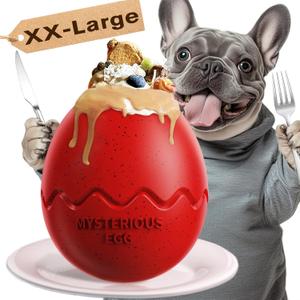 Classic Dog Toy for Extra XX-Larger Aggressive Chewers Indestructible Tough Enduring Wet Food Cups Slow Dispenser Interactive Big Puppy Toys Teeth Toothbrush Chase Fetch Chew Medium Dogs Breed
