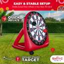 Swooc Games - Premium Inflatable Giant Kick Darts (15+ Ways to Play) - Jumbo Soccer Dartboard with Air Pump - Big Carnival Games - Giant Outdoor Games - Oversized Dart Board Yard & Lawn Game