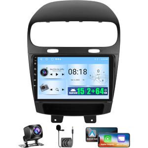 Android 15 for Dodge Journey 2011-2019 / FIAT Freemont 2012-2014 Car Stereo Wireless CarPlay Android Auto, Realdio 9" Touch Screen for Journey Car Radio with WiFi GPS 2+64GB Bluetooth EQ Backup Camera