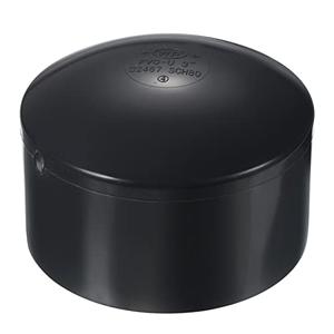 PATIKIL 3" UPVC Pipe End Cap Fitting, Plug Socket Adapter Smooth Finish for Build PVC Furniture DIY Garden Shelf