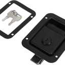 Trailer Shovel Door , Stylish Black Shovel Handle Heavy Duty Locking for Campers