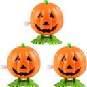 The Dreidel Company Halloween Pumpkin Wind-Up Toys, Birthday Party Favors, Novelty Toys for Boys and Girls, 2" Inches (6-Pack)