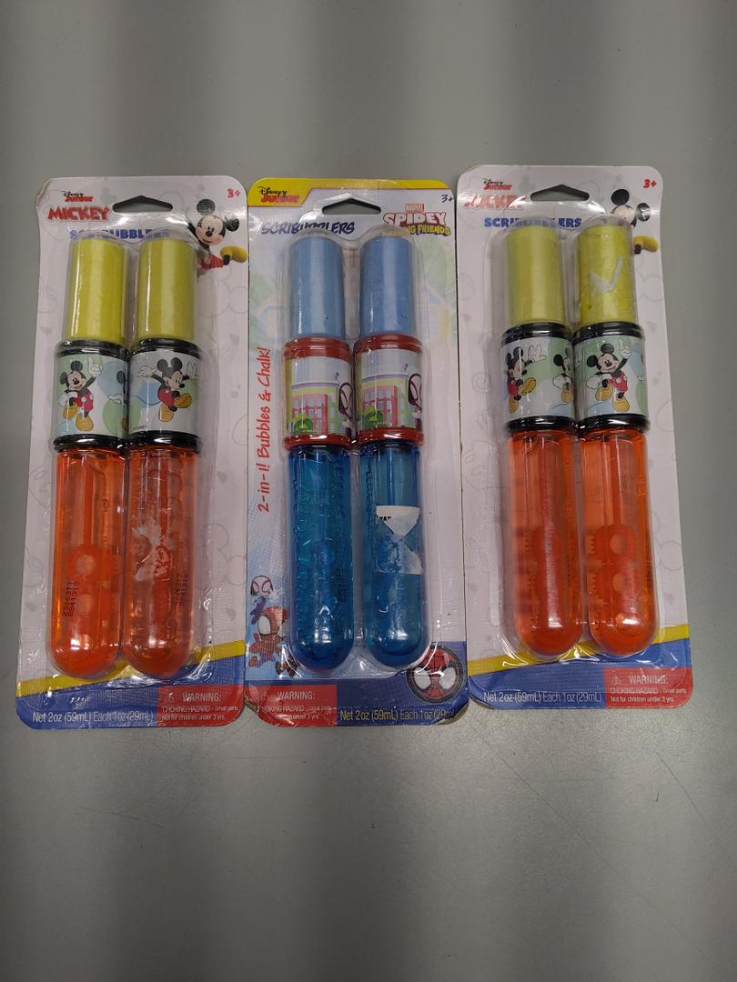 3 Double Packs Disney Marvel Scribubblers