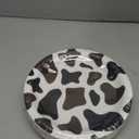 BLUE PANDA 48 Pack Cow Print Paper Plates (9 Inch) for Barnyard Birthday, Farm Animal Party - Cow Baby Shower Supplies (Brown Foil Print)