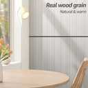 Art3d WPC Wainscoting Panels, 16-Pack 48 x 6 Inch 3D Wall Accents for Interior Wall Decor, Living Room, Bedroom, White