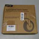 HOLKIE Stem Caster Wheels 4 inch Casters Set of 4, 7/16-Inch Stem Diameter Swivel Castors Heavy Duty TPR Rubber Replacement Castor for Cart, Stool, Mop Bucket, Grill, Shop Vac