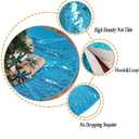 ShinyBeauty Mini Tree Skirt Teal Sequin Tree Skirt Turquoise 24Inch Christmas Tree Skirt Sparkly Aqua Xmas Tree Ornament Christmas Tree Skirt for Small/Slim/Pencil/Tabletop Trees