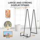 TR-LIFE 12 Inch Plate Stands for Large Heavy Duty Display - Metal Picture Frame Holder Stand + Table Top Easels for Decorative Platter, Book, Plaque, Photo (2 Pack)