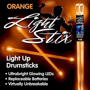 Light Stix LED Light Up Drumsticks (Orange)