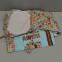 Womens Boho Mini Dress V Neck Flowy Loose Beach Dress Casual Holiday Style 3/4 Sleeve Summer Outfit Blue Large