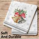 3 x 2PCs Kitchen Towels for Merry Christmas Party Decorations, Grey Christmas Dish Towels Seasonal Winter Xmas Supplies for Home Drying Dishcloth Hand Towels 18x26 Inch