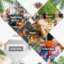 3 x 10 Pack Disposable Snack Containers with Lids, Double Compartment Condiment Container for Kids, Small Plastic Dip Sauce Cups for Lunch Meal Prep