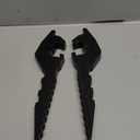 Extended Foot Pegs, Passenger Pedal Rest Footpeg for Most Motorcycles, Dirt Bikes, Mini Bikes, Electric Dirt Bikes, Street Bikes, Knight Black