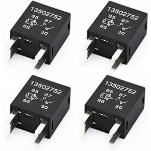 4 Pcs 1R1056, 89057694, D1758C, R3115, AR176, 56-1966, 56-2308, 83A1003 Multi Purpose Relay 1.2L 1.4L 1.6L Compatible with Chevy Aveo Aveo5 Spark 2004-2008 2013 2016-2017, 12V 35A 4 Pins