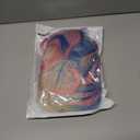 Unicorn Wave Hair Wig & 2 Hair Clip Sets, with Pink Blue Ombre Highlights & School Bangs for Women Costume Party Accessory, Perfect for Cosplay & Halloween, Free Hair Net