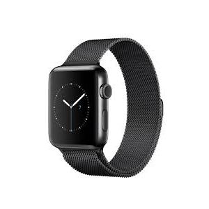 WithIt Stainless Steel Mesh Band for Apple 38/40mm Watch Black Stainless Steel