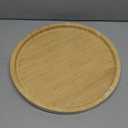 Bamboo Serving Platter, Round Wood Tray, Wooden Serving Tray, Fruit, Bread, Salad Plate, Charcuterie Serving Board, 9.8 inch