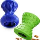Dog Toys for Aggressive chewers, Indestructible Toy for Small Dogs Interactive Toy Dog chew Toys (Green + Blue) (Large)