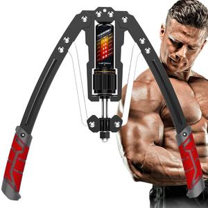 EAST MOUNT Twister Arm Exerciser - Adjustable 22-440lbs Hydraulic Power, Home Chest Expander, Shoulder Muscle Training Fitness Equipment, Arm Enhanced Exercise Strengthener. (Red)