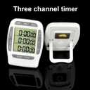 2 x Three Channel Timer, Waterproof Splash Stirring Thermometer Combo. Ideal for darkrooms, Kitchens, Labs.Excluding Batteries.
