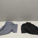 Vevmon Cotton Underwear for Women High Waisted Full Coverage Briefs Soft Ladies Panties 2 Pack, Black/Gray XL